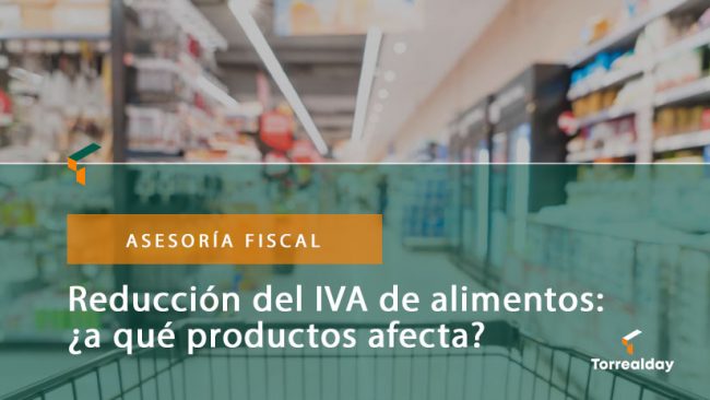 Reducción IVA alimentos