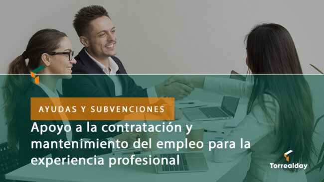 Apoyo a la contratacion y mantenimiento del empleo para la experiencia profesional