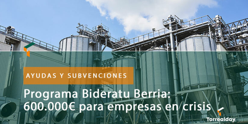 Programa Bideratu Berria 2025 para empresas en crisis